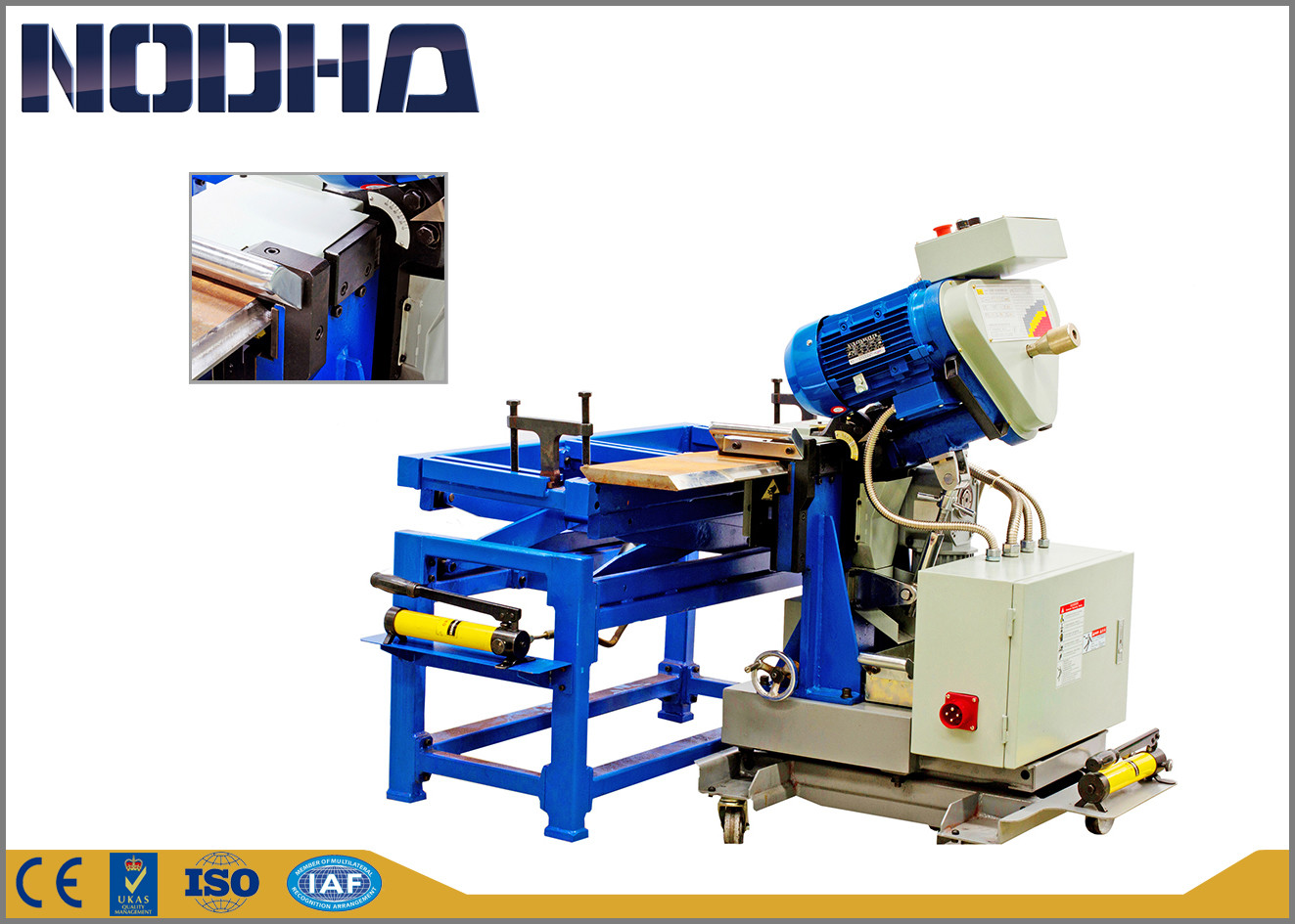 Machine van het de Randmalen van NODHA de Draagbare, Automatische de Motorsnelheid van Malenmachine 750-1050 R/Min